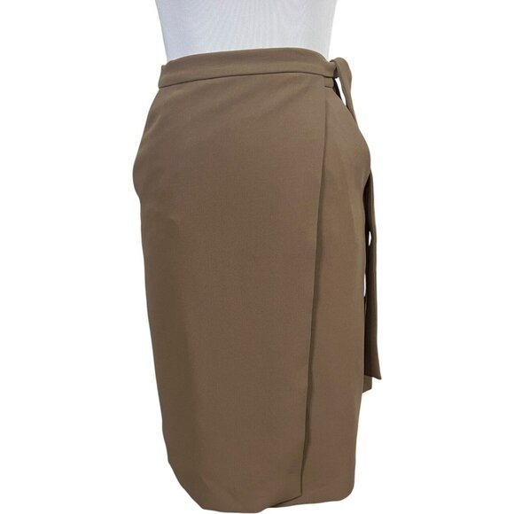 WILFRED ARITZIA Bonneton Tie Front Wrap Skirt Midi Knee Length Small 61158 - Picture 1 of 7